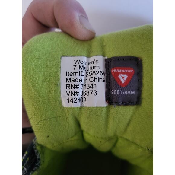 LL Bean Tek 2.5 Boots Womens Size 7 Medium Blue Green Trail Hiking - Picture 9 of 9